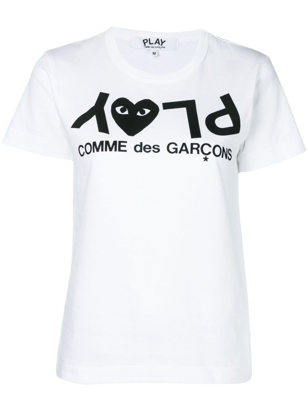 Comme Des Garçons Play logo print T-shirt - White von Comme Des Garçons Play