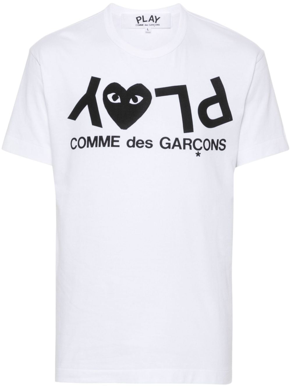 Comme Des Garçons Play logo-print cotton T-shirt - White von Comme Des Garçons Play