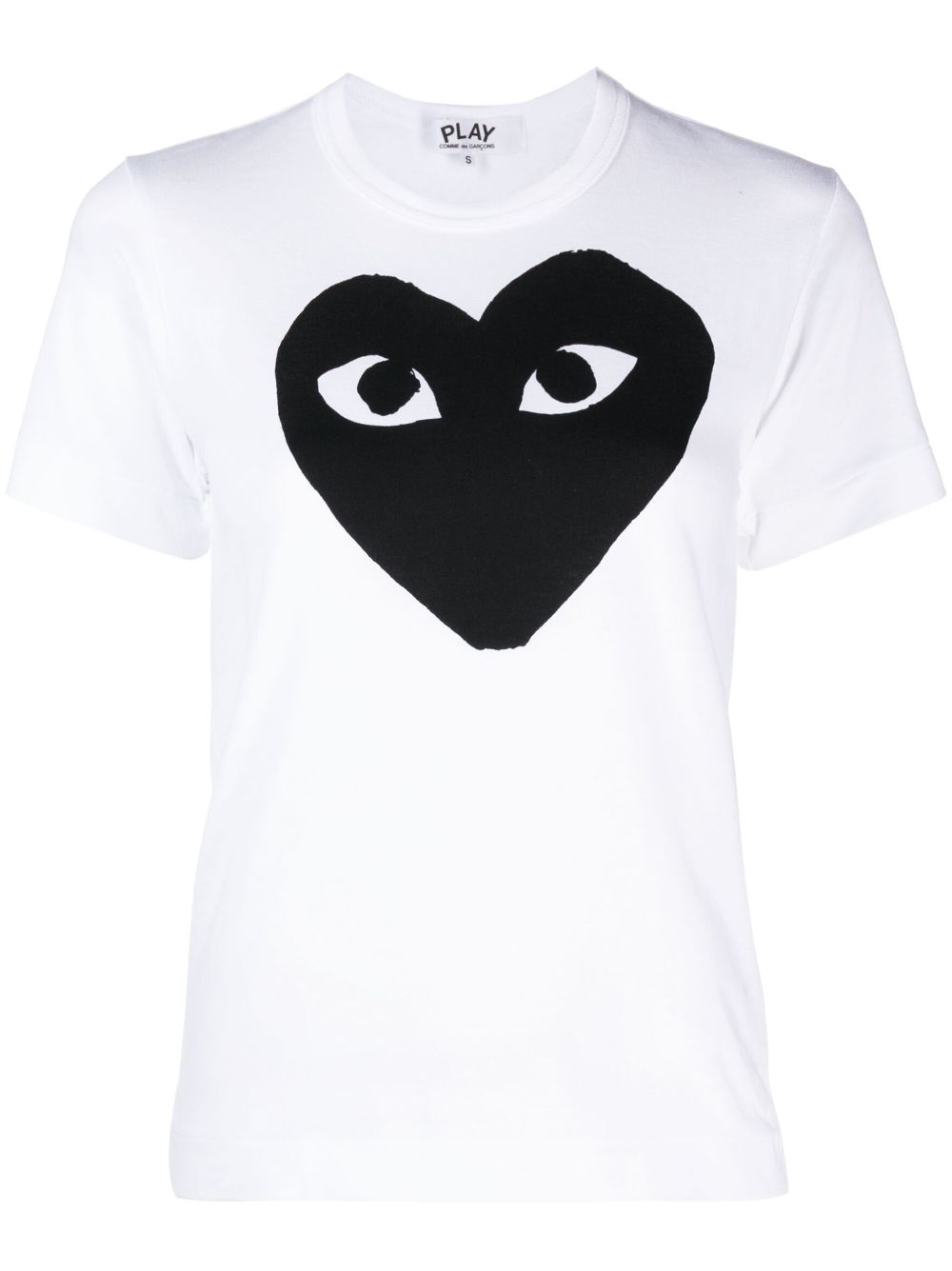 Comme Des Garçons Play logo-print cotton T-shirt - White von Comme Des Garçons Play