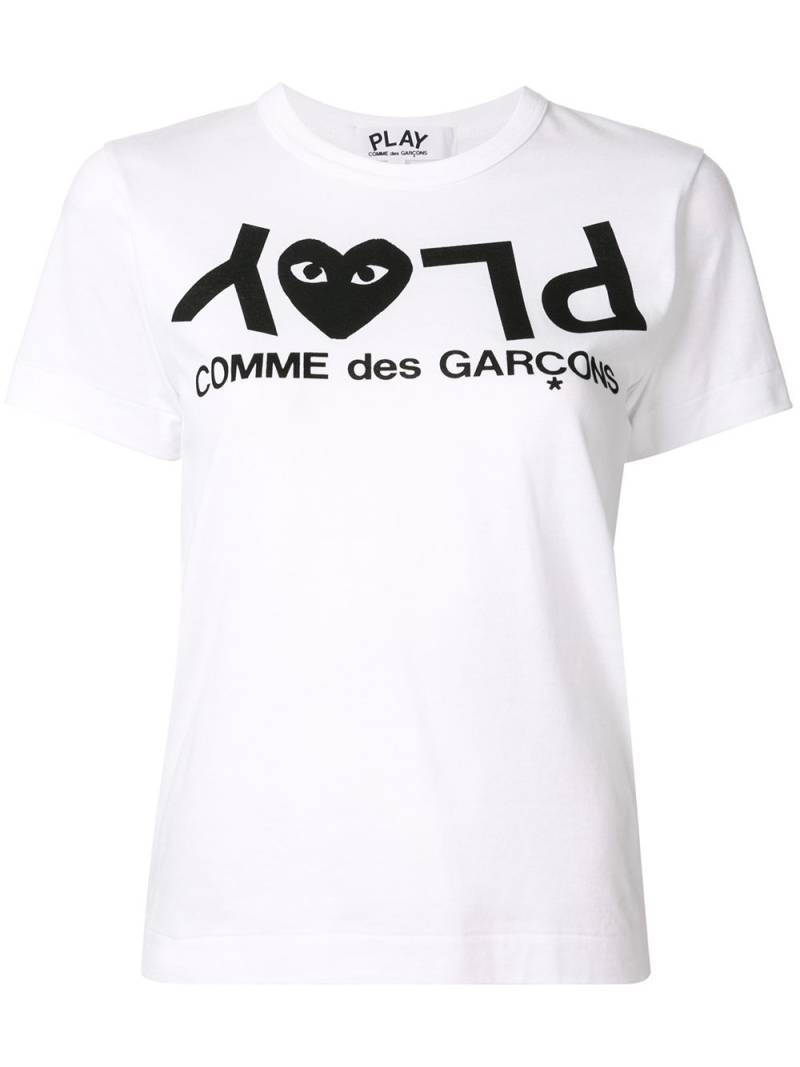 Comme Des Garçons Play logo print relaxed fit T-shirt - White von Comme Des Garçons Play