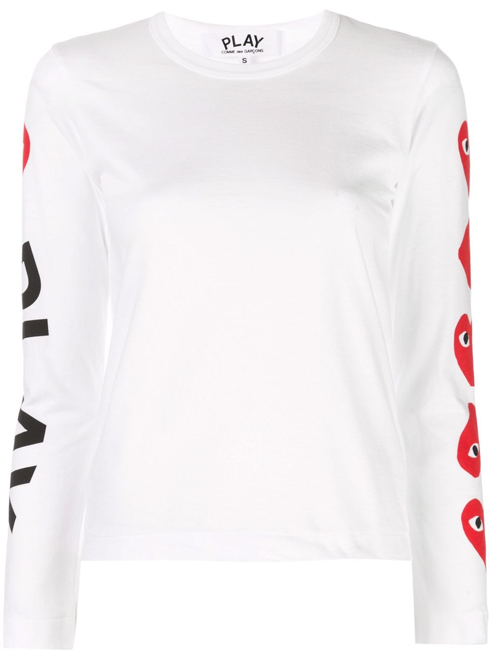 Comme Des Garçons Play logo print sweatshirt - White von Comme Des Garçons Play