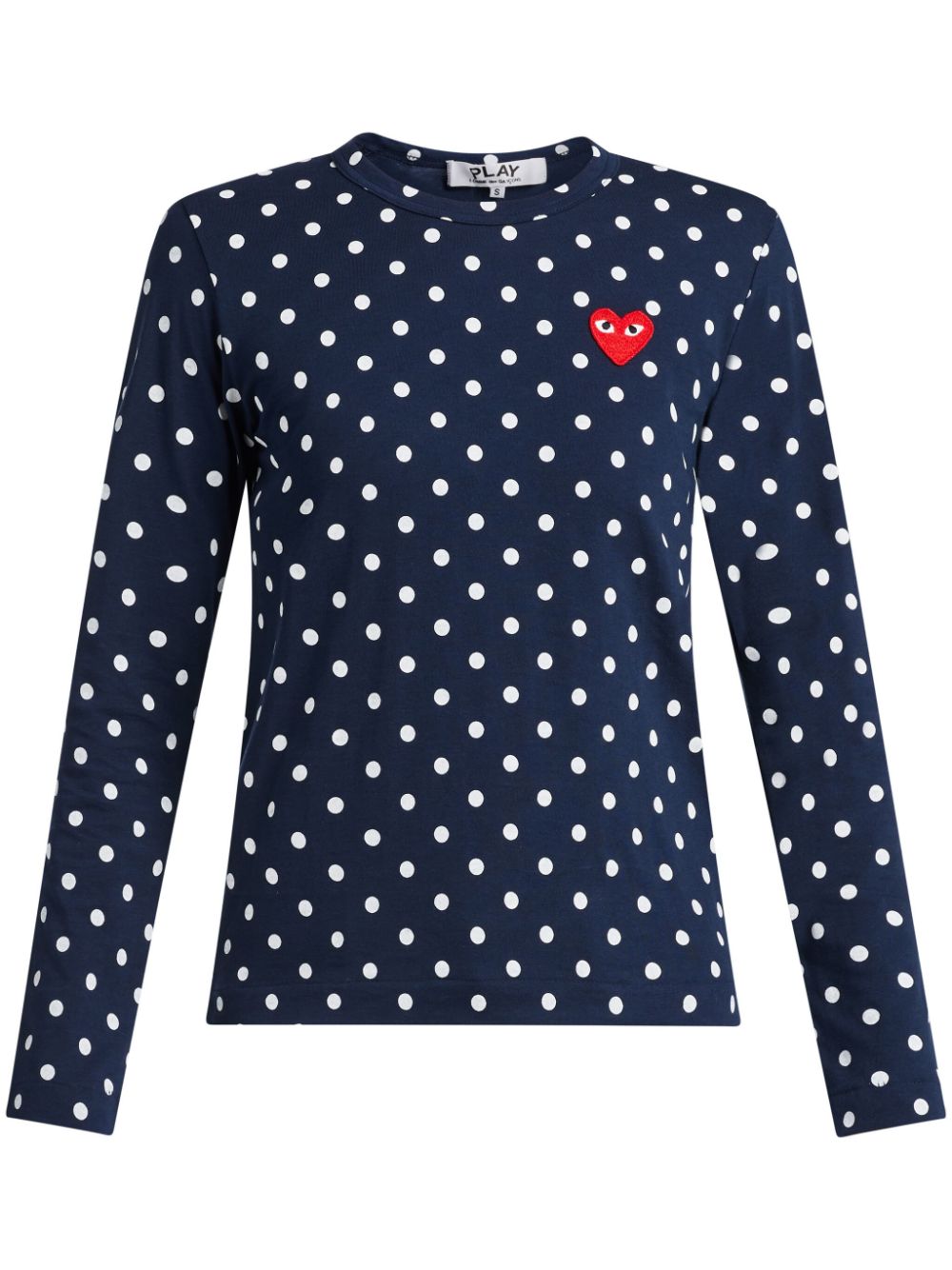 Comme Des Garçons Play polka dot heart logo T-shirt - Multicolour von Comme Des Garçons Play