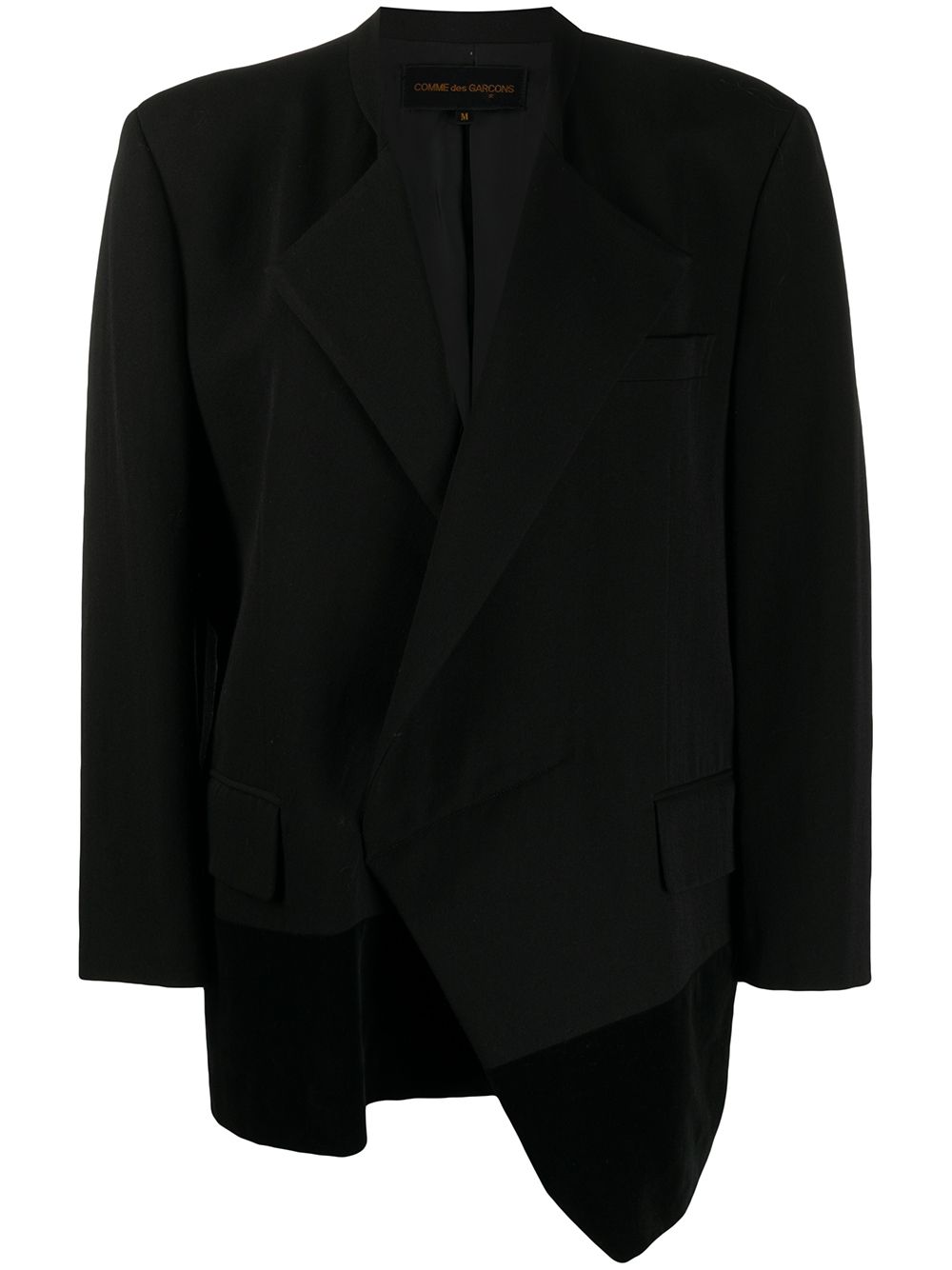 Comme Des Garçons Pre-Owned 1988 panelled asymmetric blazer - Black von Comme Des Garçons Pre-Owned