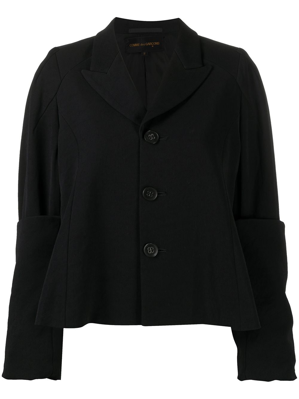 Comme Des Garçons Pre-Owned 1989 folded sleeve jacket - Black von Comme Des Garçons Pre-Owned