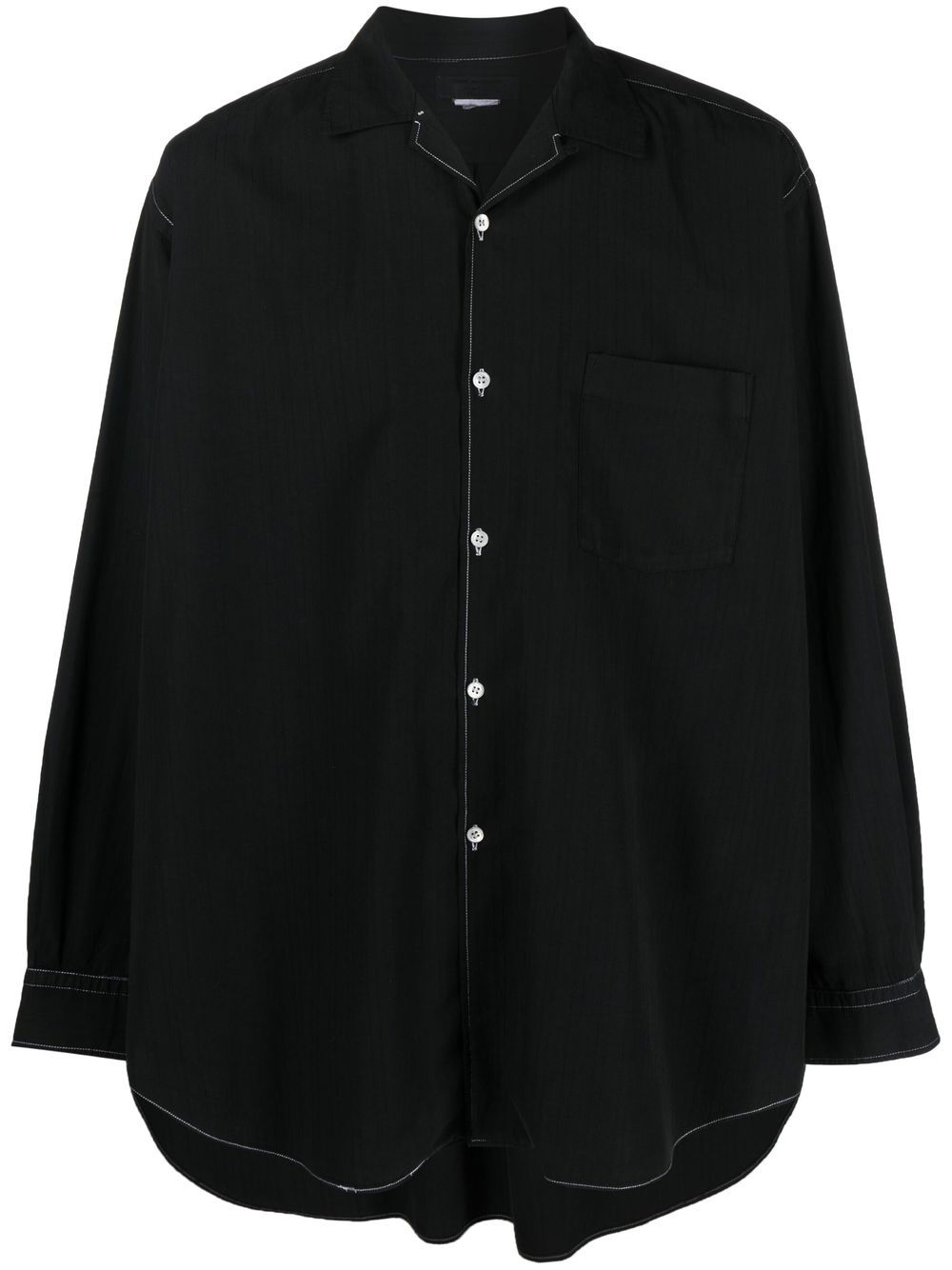 Comme Des Garçons Pre-Owned 1990s contrast stitching shirt - Black von Comme Des Garçons Pre-Owned