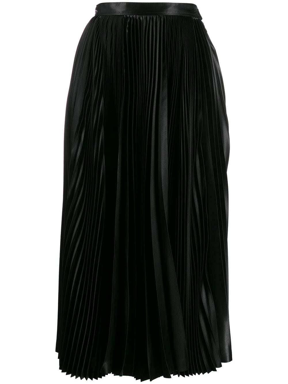 Comme Des Garçons Pre-Owned 1992's pleated midi skirt - Black von Comme Des Garçons Pre-Owned