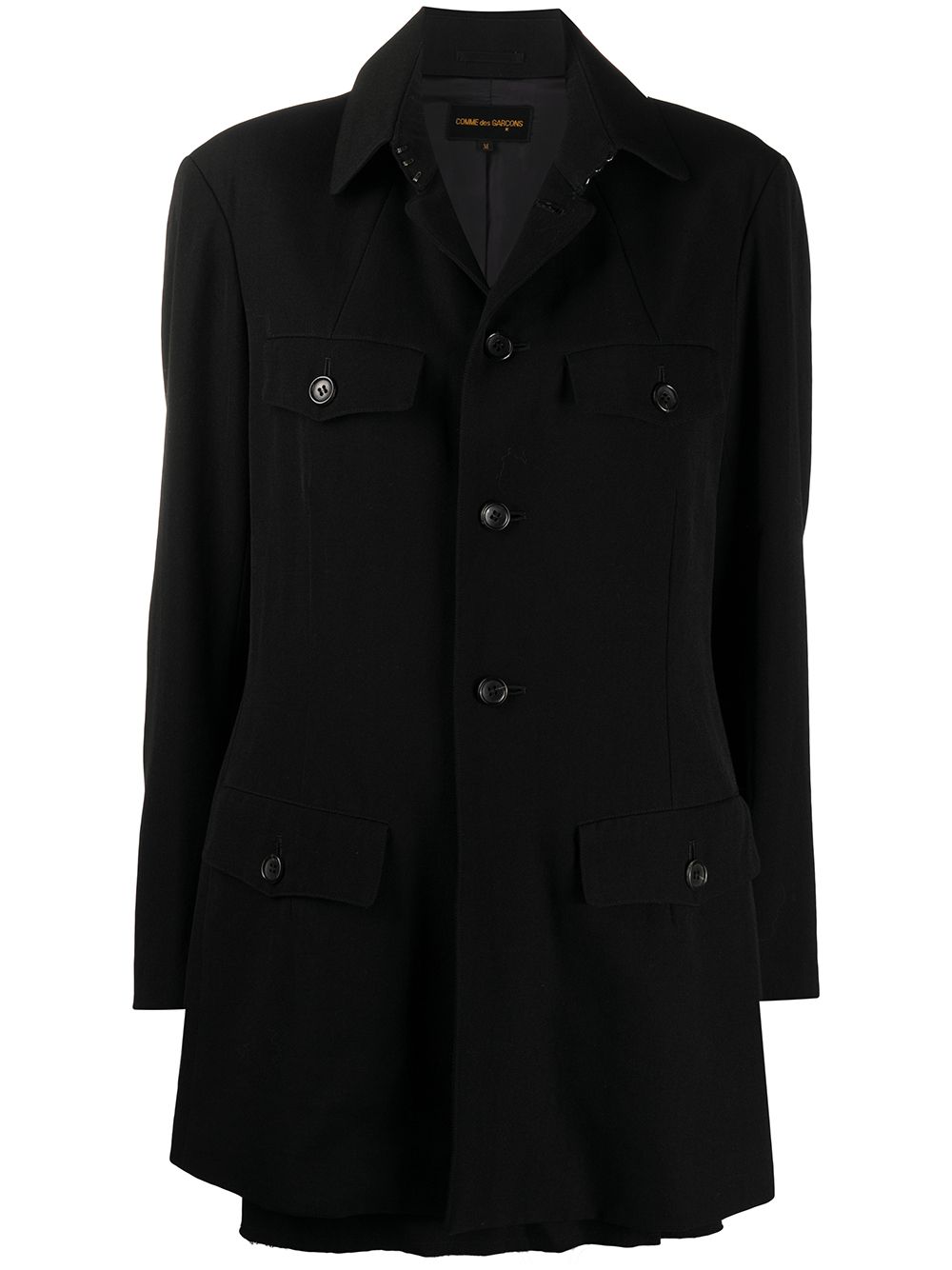 Comme Des Garçons Pre-Owned 1994 layered jacket - Black von Comme Des Garçons Pre-Owned
