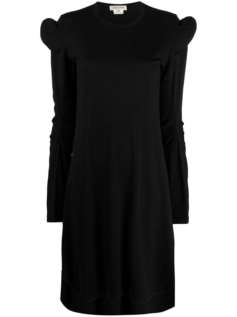 Comme Des Garçons Pre-Owned 2000 textured shoulder dress - Black von Comme Des Garçons Pre-Owned