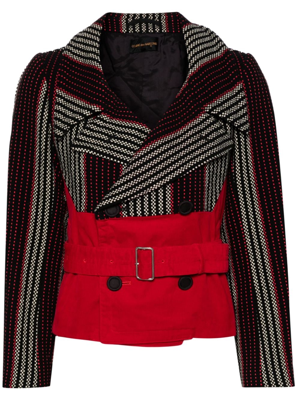 Comme Des Garçons Pre-Owned 2001 panelled double-breasted jacket - Red von Comme Des Garçons Pre-Owned