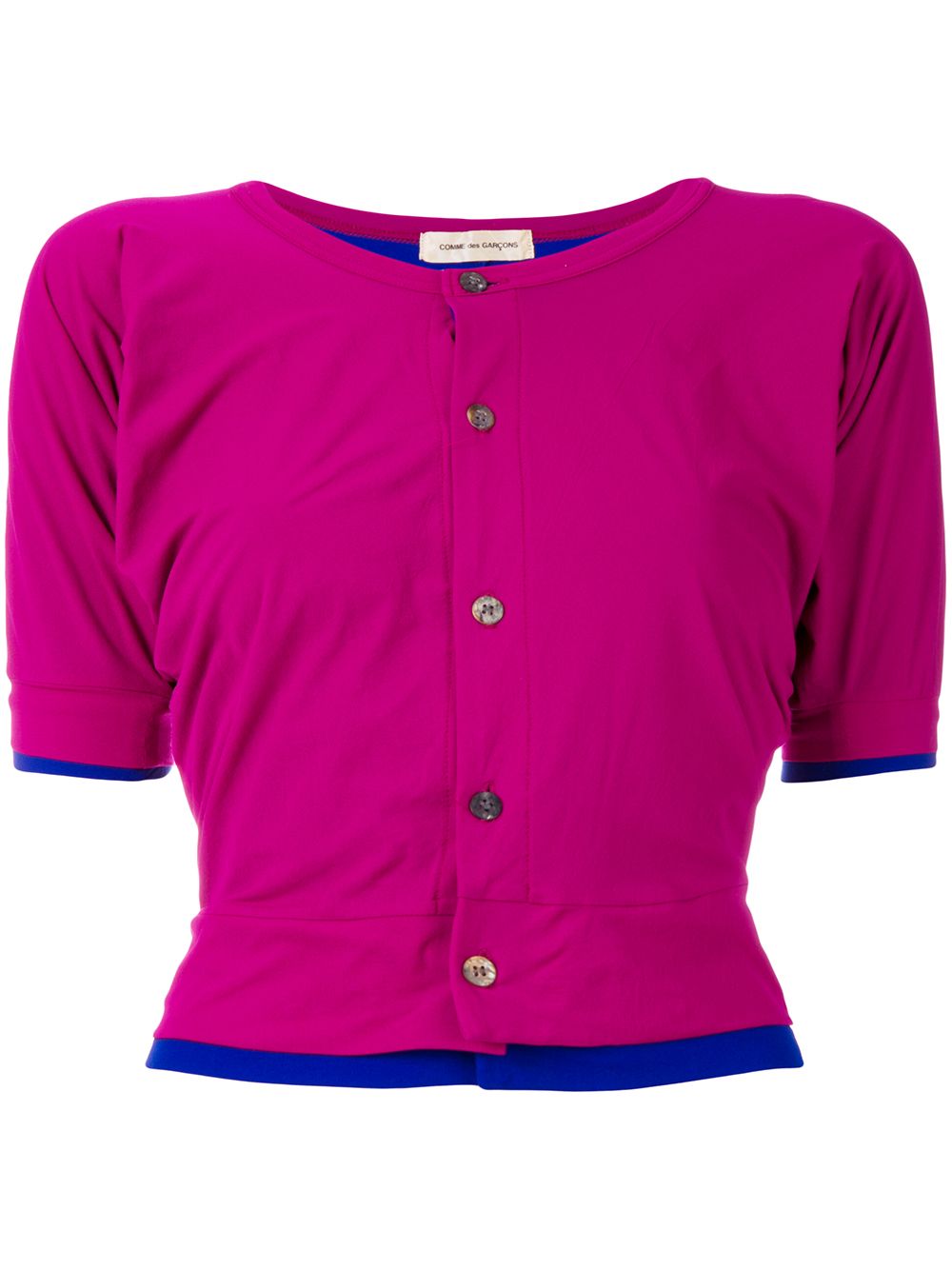 Comme Des Garçons Pre-Owned layered short-sleeved blouse - Pink von Comme Des Garçons Pre-Owned