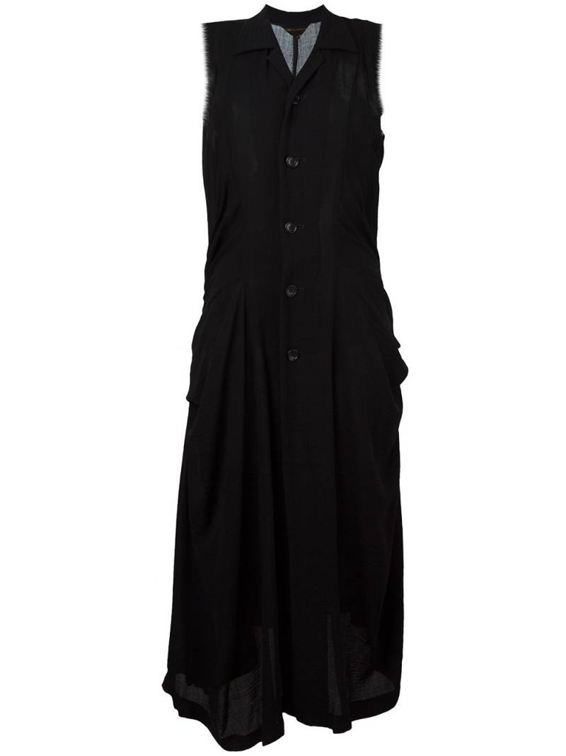 Comme Des Garçons Pre-Owned draped midi dress - Black von Comme Des Garçons Pre-Owned