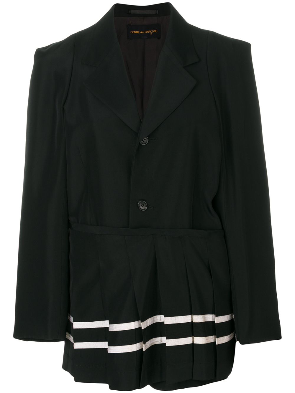 Comme Des Garçons Pre-Owned 1980s skirted jacket - Black von Comme Des Garçons Pre-Owned