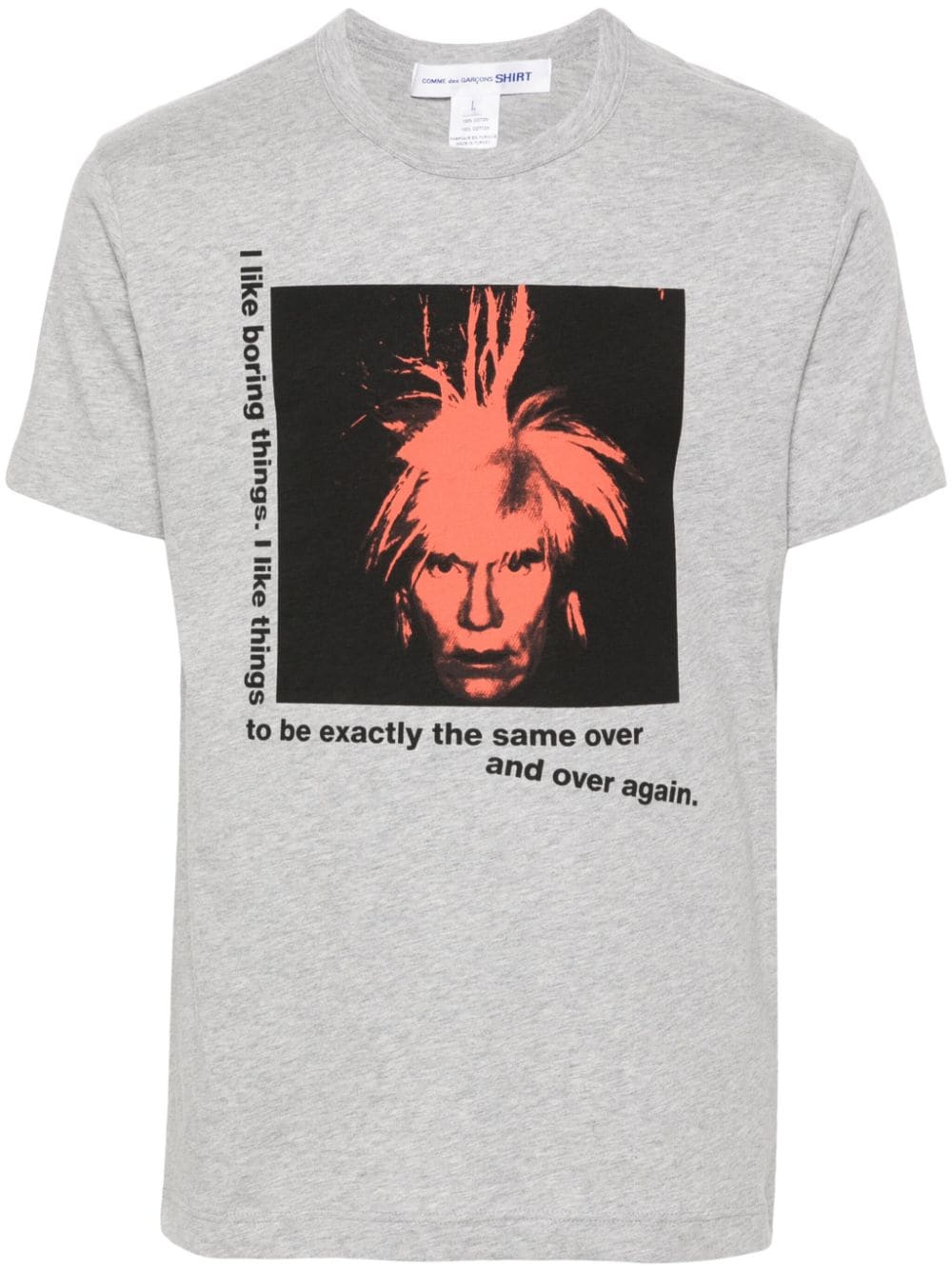Comme Des Garçons Shirt Andy Warhol cotton T-shirt - Grey von Comme Des Garçons Shirt