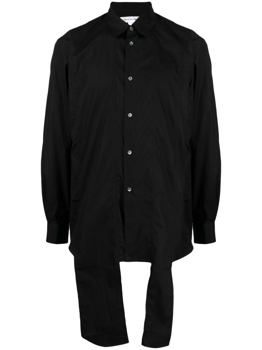 Comme Des Garçons Shirt asymmetric-hem cotton shirt - Black von Comme Des Garçons Shirt