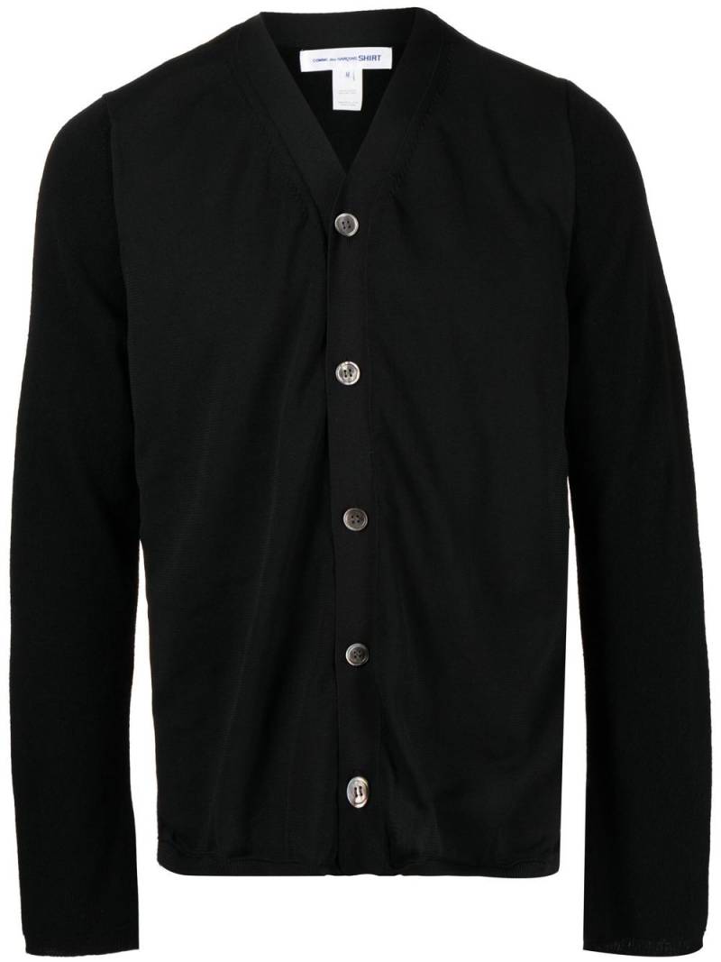 Comme Des Garçons Shirt button-down knit cardigan - Black von Comme Des Garçons Shirt