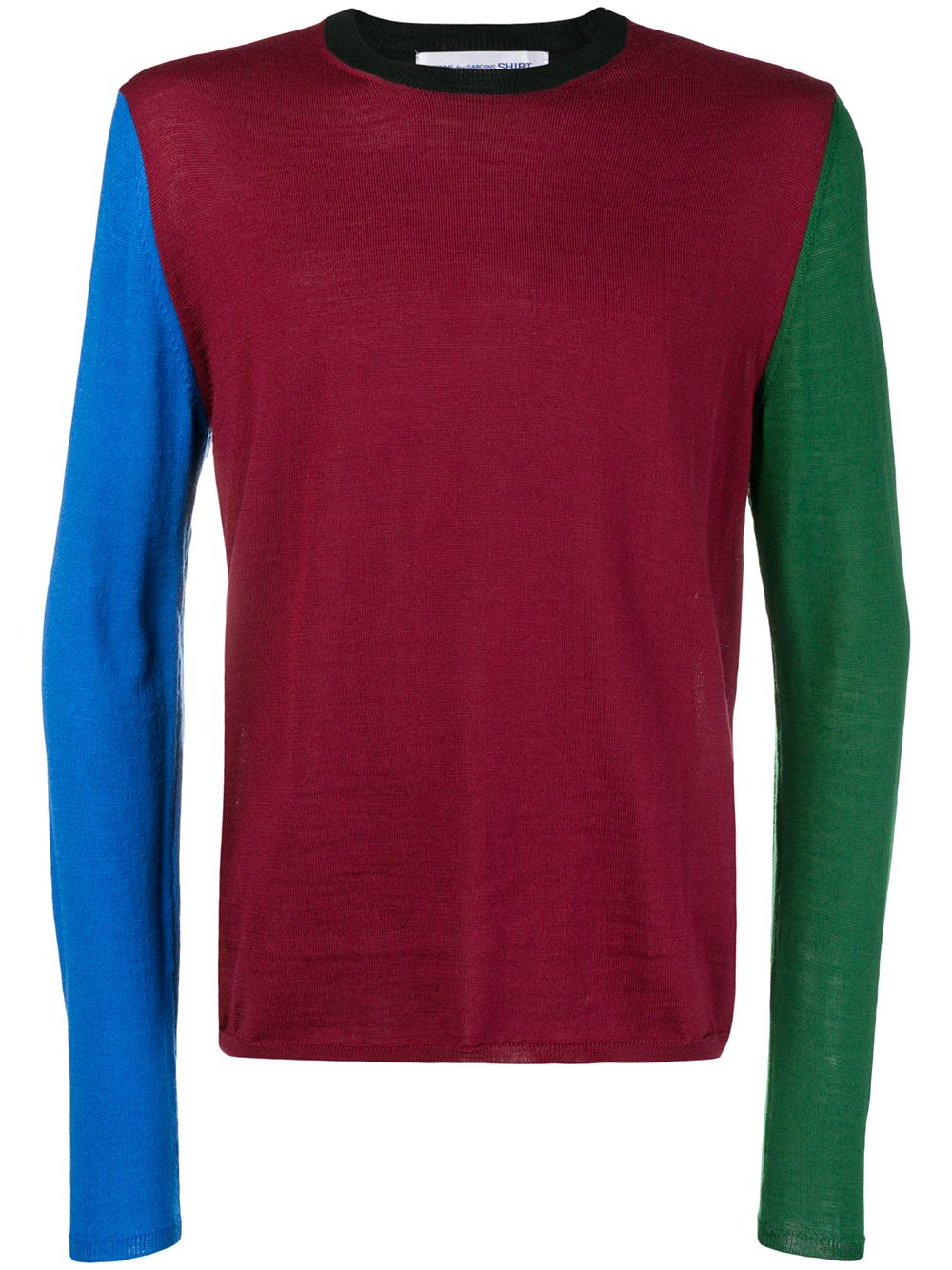 Comme Des Garçons Shirt colour-block sweater - Red von Comme Des Garçons Shirt