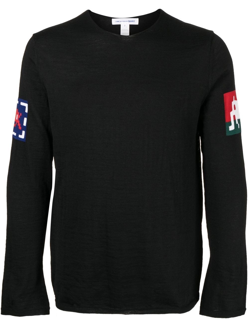Comme Des Garçons Shirt crew-neck pullover jumper - Black von Comme Des Garçons Shirt