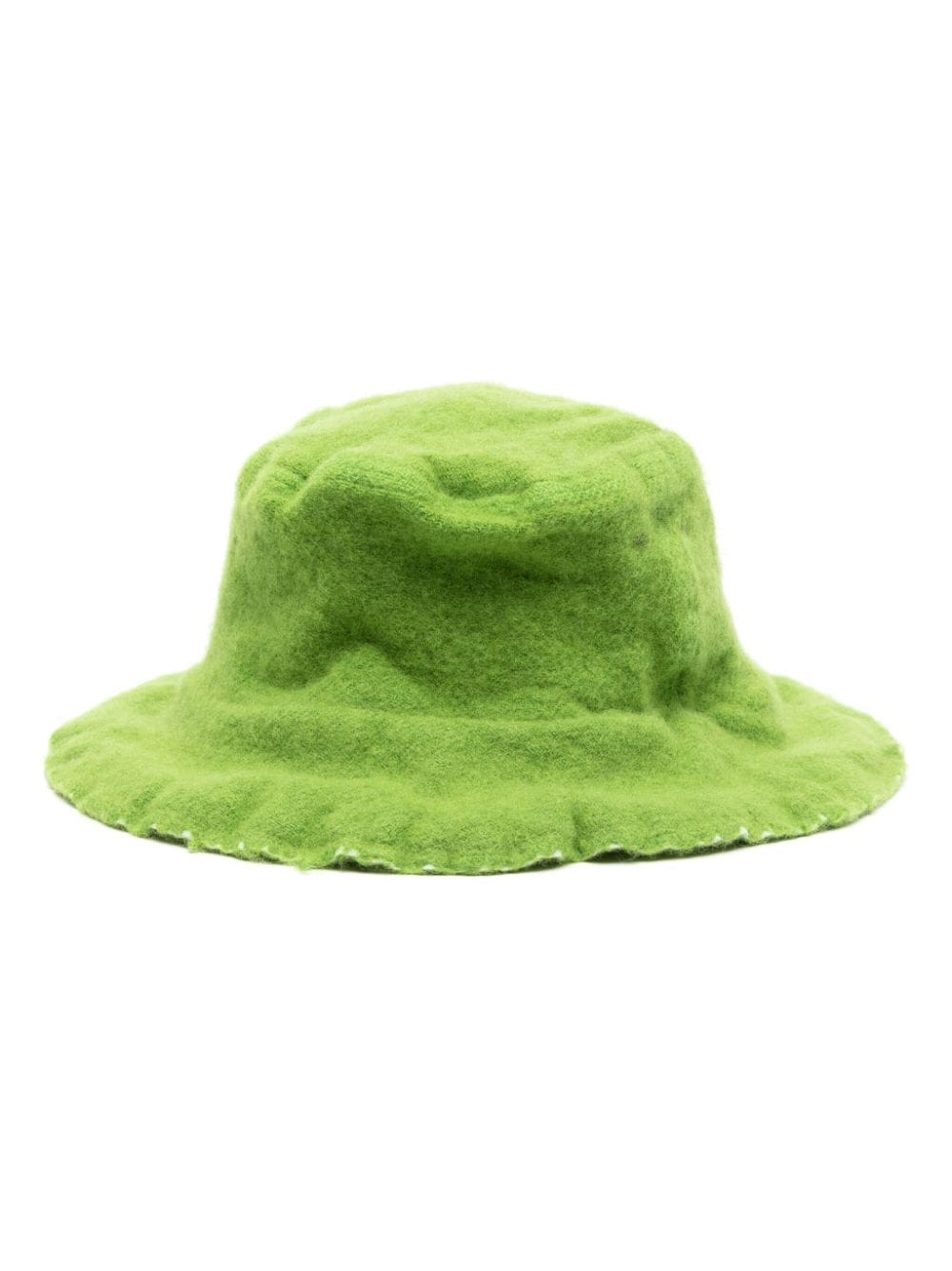Comme Des Garçons Shirt distressed wool-blend bucket hat - Green von Comme Des Garçons Shirt