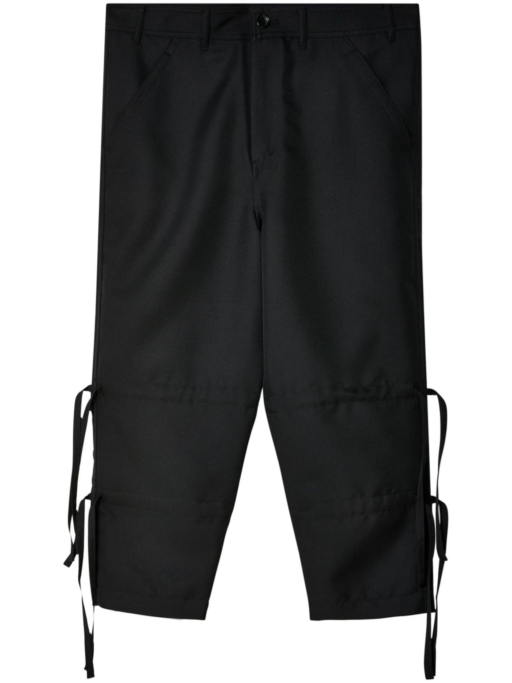 Comme Des Garçons Shirt drawstring cropped trousers - Black von Comme Des Garçons Shirt