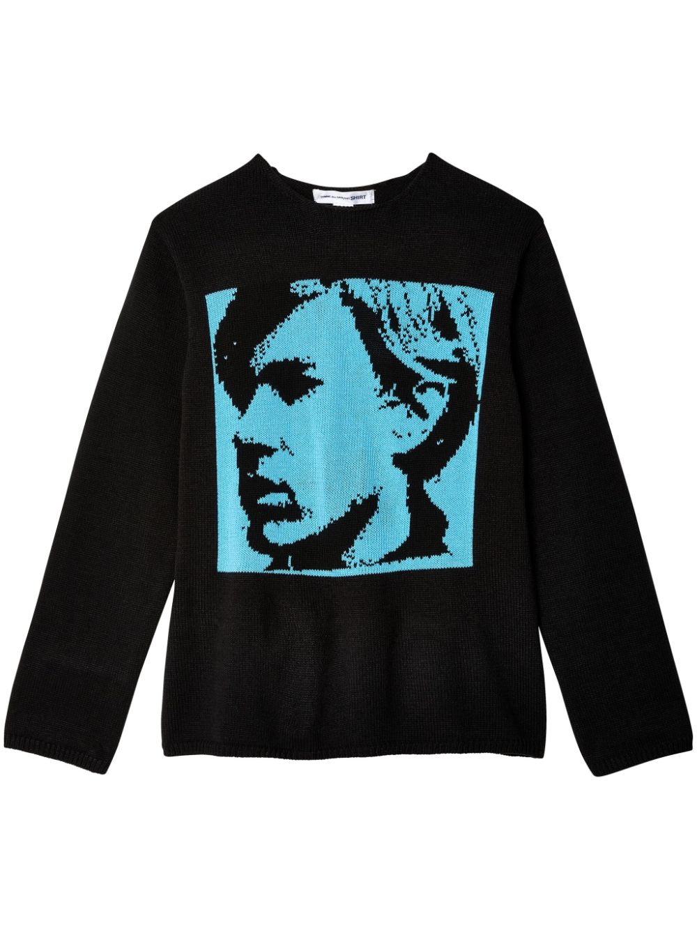 Comme Des Garçons Shirt graphic-print jumper - Black von Comme Des Garçons Shirt