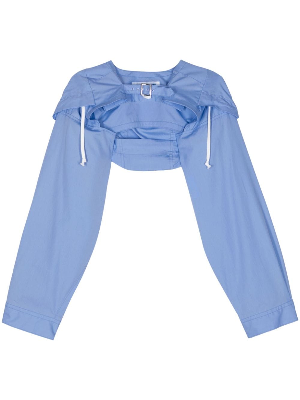 Comme Des Garçons Shirt hooded cropped cotton jacket - Blue von Comme Des Garçons Shirt
