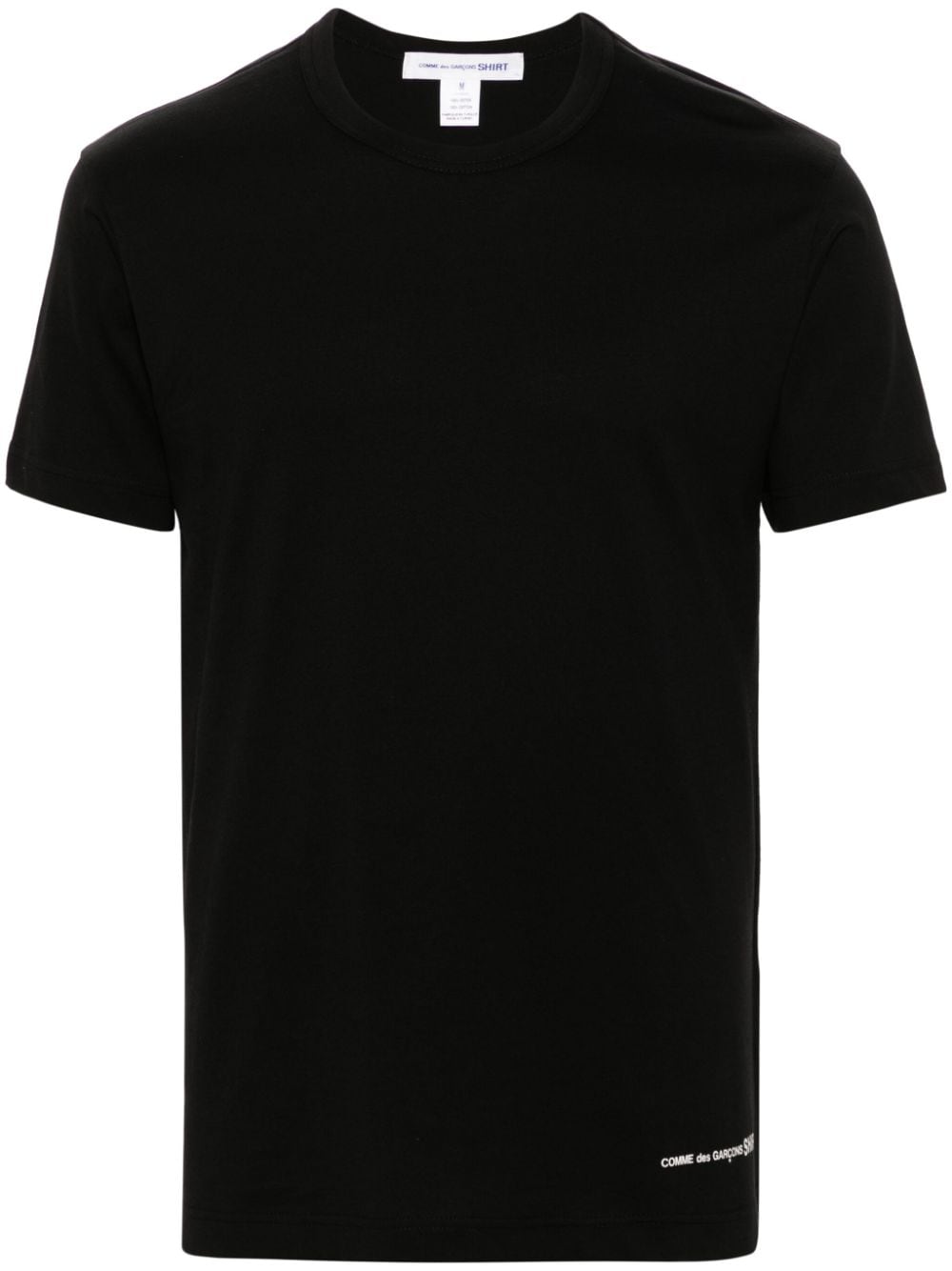 Comme Des Garçons Shirt logo-print cotton T-shirt - Black von Comme Des Garçons Shirt
