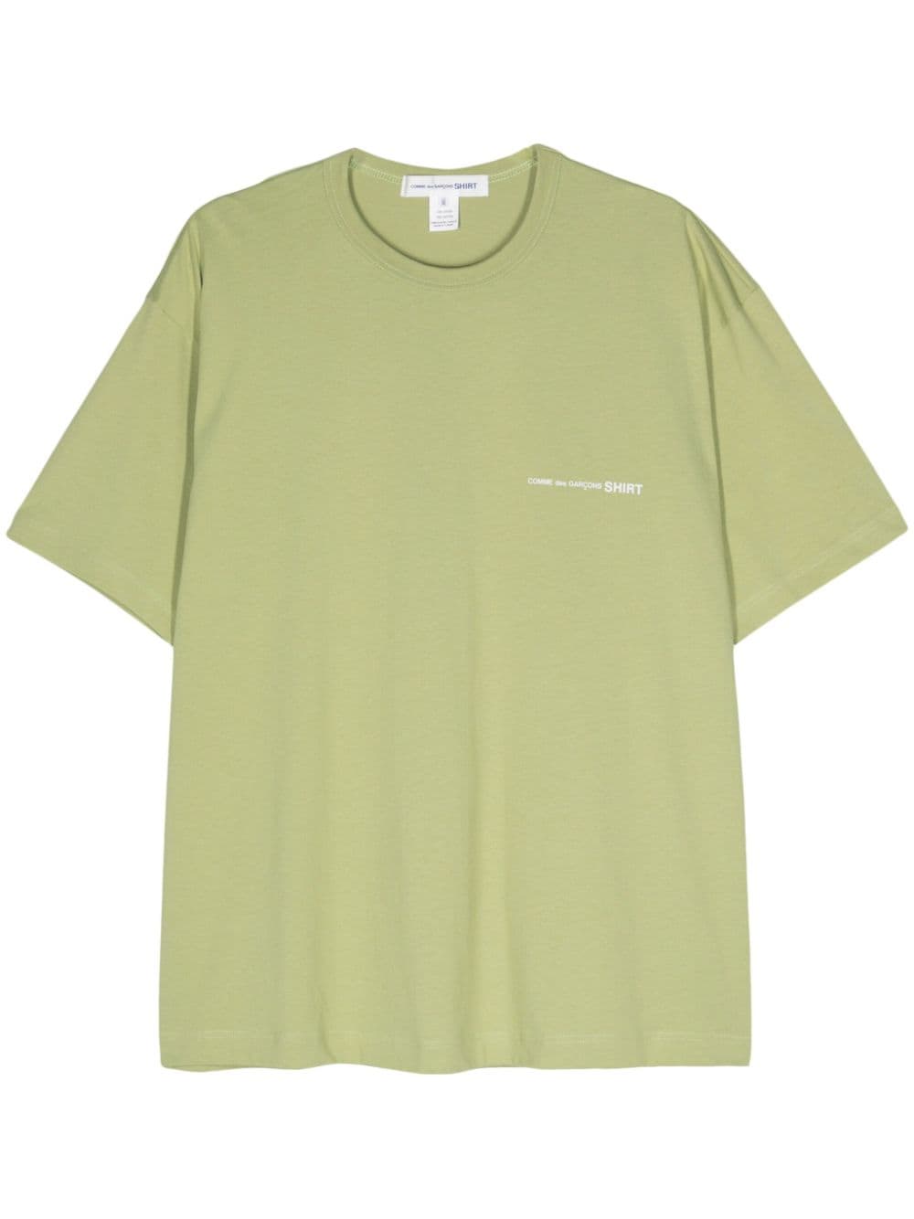 Comme Des Garçons Shirt logo-print cotton T-shirt - Green von Comme Des Garçons Shirt