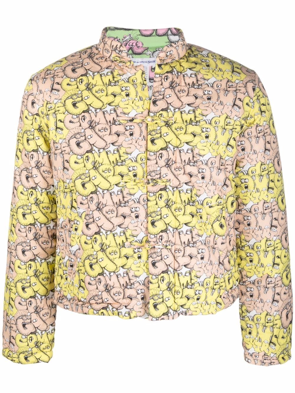 Comme Des Garçons Shirt logo-print padded jacket - Yellow von Comme Des Garçons Shirt