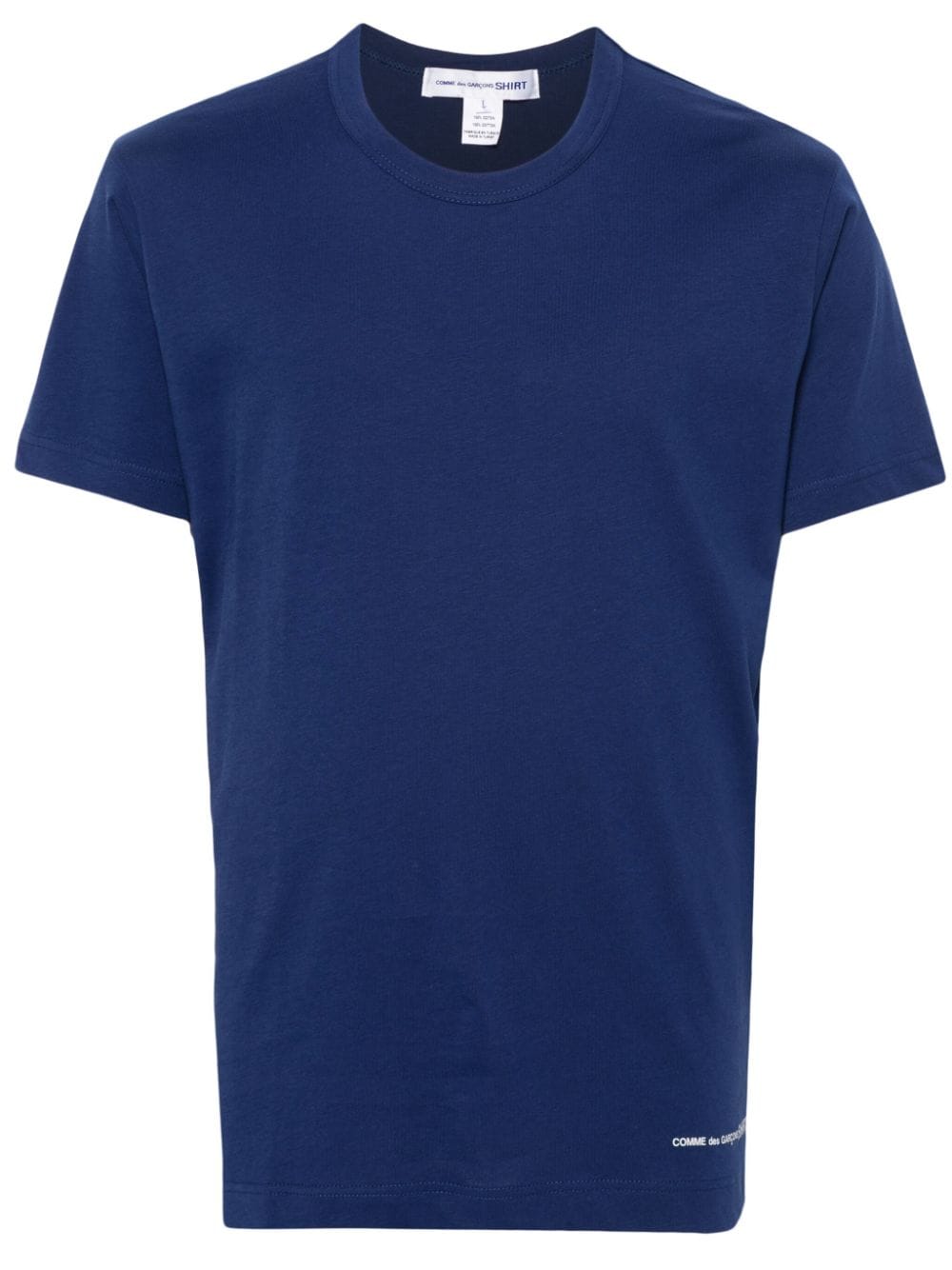 Comme Des Garçons Shirt logo-printed cotton T-shirt - Blue von Comme Des Garçons Shirt