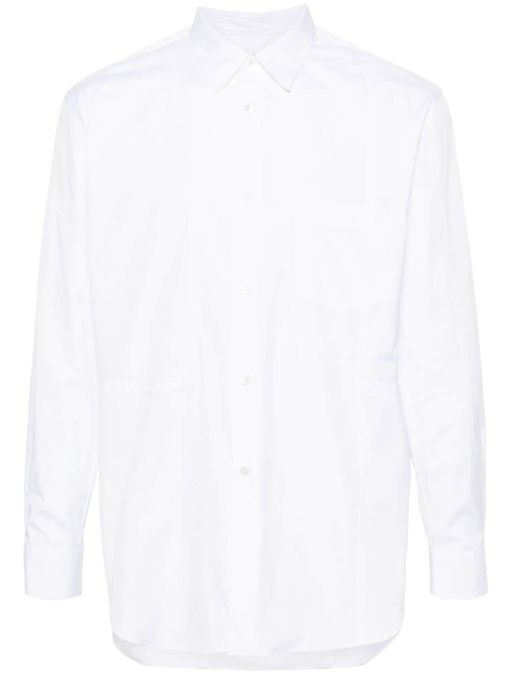 Comme Des Garçons Shirt panelled cotton shirt - White von Comme Des Garçons Shirt