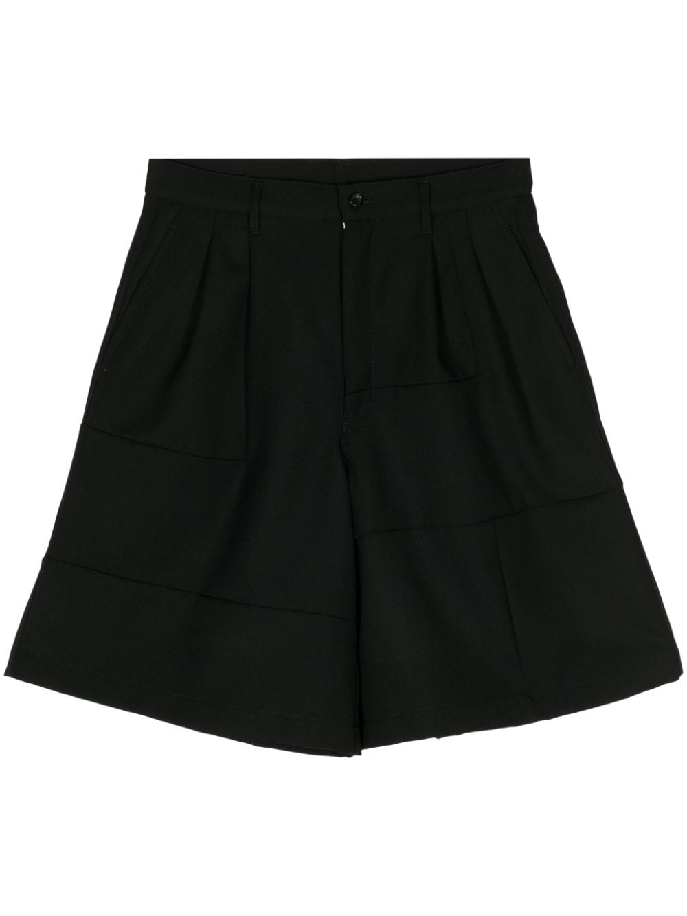 Comme Des Garçons Shirt pleated wool tailored shorts - Black von Comme Des Garçons Shirt