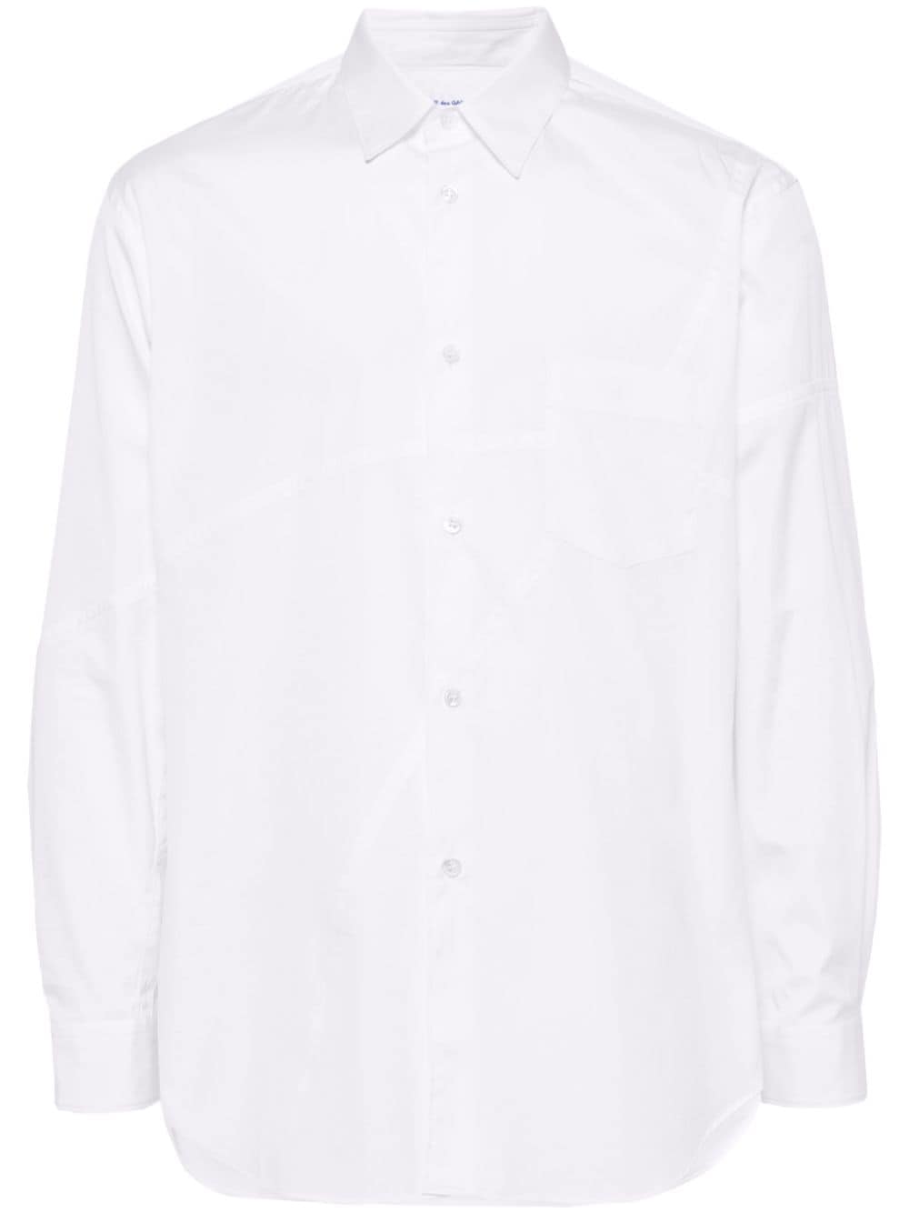 Comme Des Garçons Shirt seam-embellished cotton shirt - White von Comme Des Garçons Shirt