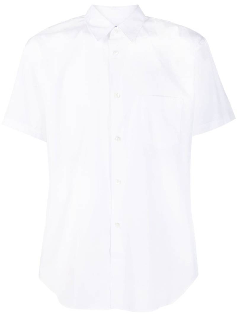 Comme Des Garçons Shirt short-sleeve cotton shirt - White von Comme Des Garçons Shirt