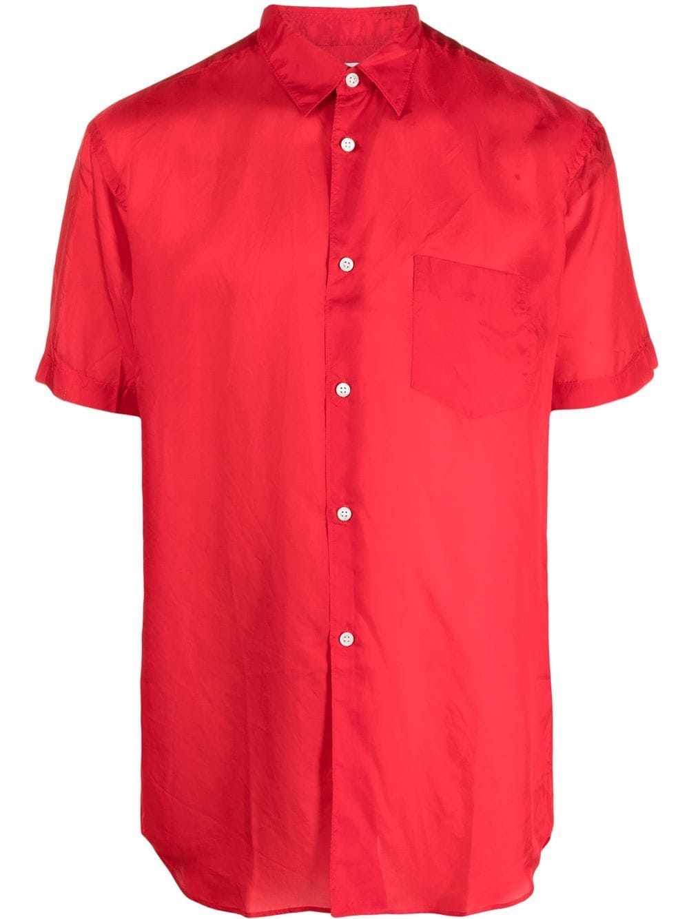 Comme Des Garçons Shirt short-sleeves classic-collar shirt - Red von Comme Des Garçons Shirt