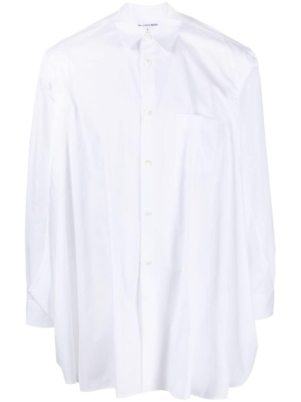 Comme Des Garçons Shirt side-slits cotton shirt - White von Comme Des Garçons Shirt