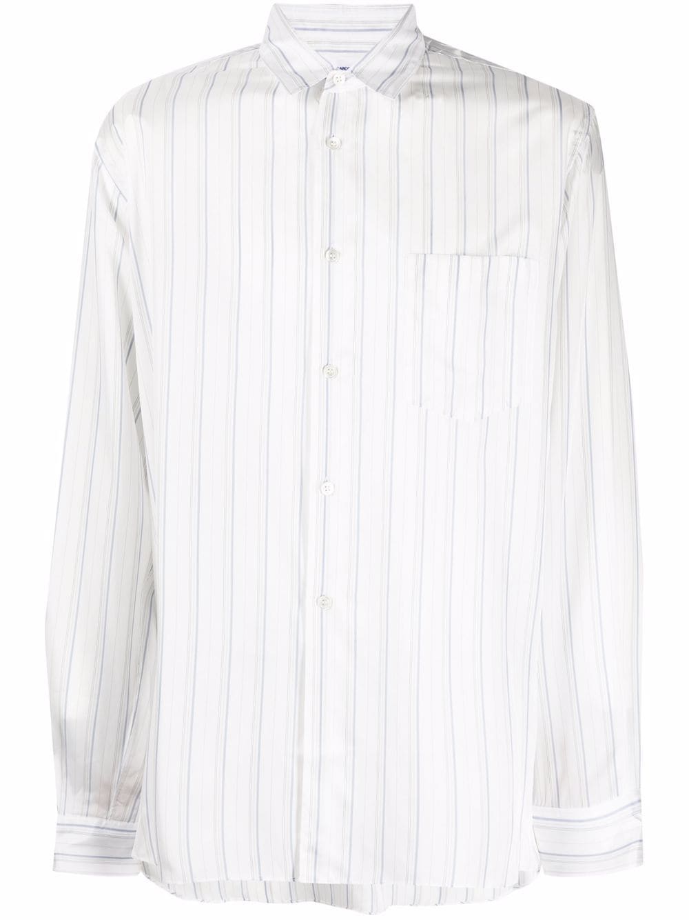 Comme Des Garçons Shirt vertical stripe-print shirt - White von Comme Des Garçons Shirt