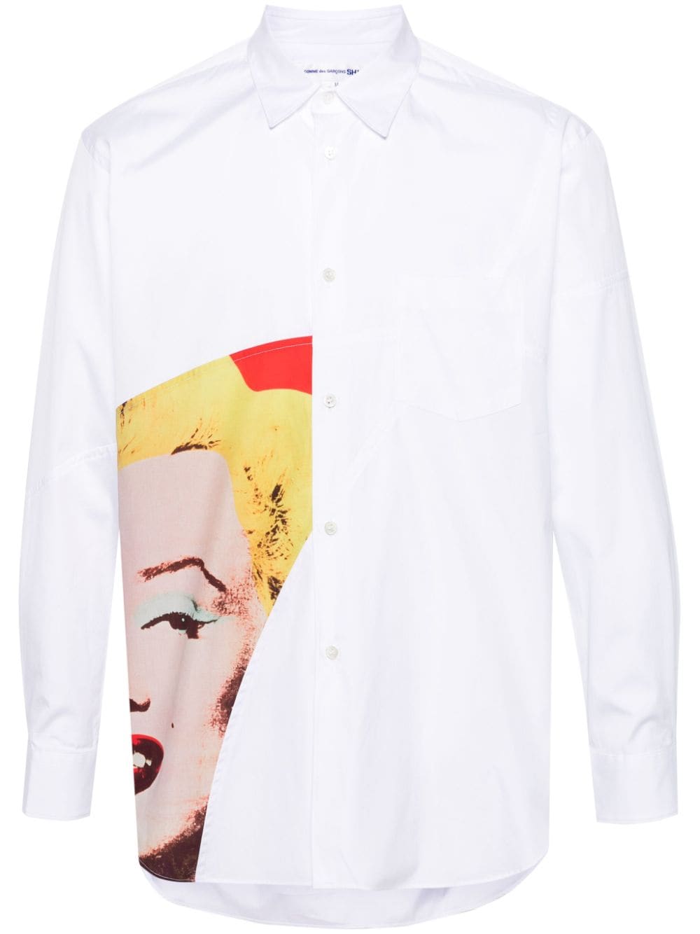 Comme Des Garçons Shirt x Andy Warhol cotton shirt - White von Comme Des Garçons Shirt