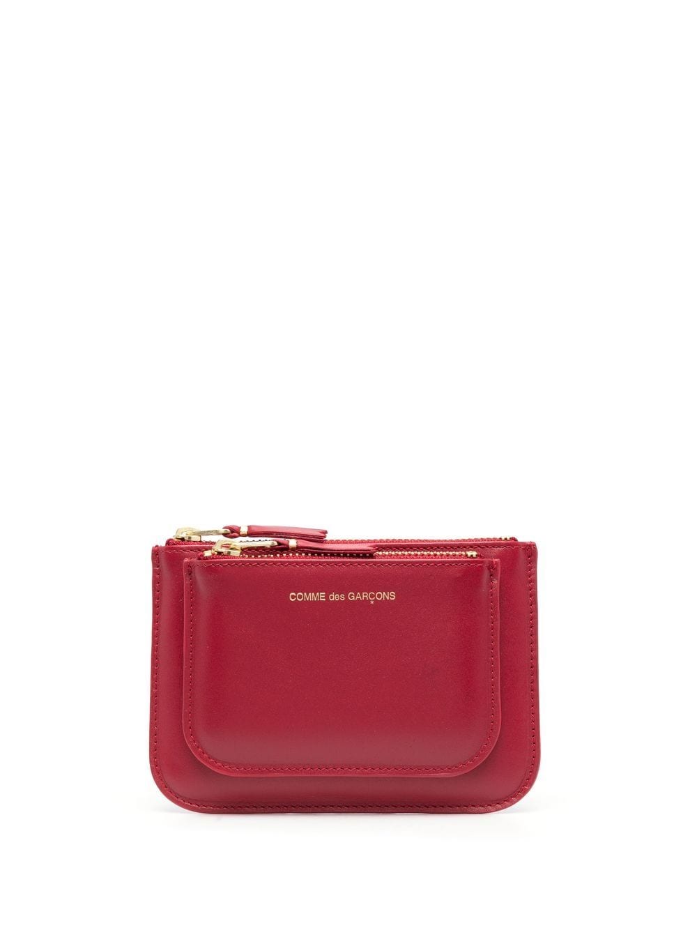 Comme Des Garçons Wallet Outer Pocket leather pouch - Red von Comme Des Garçons Wallet