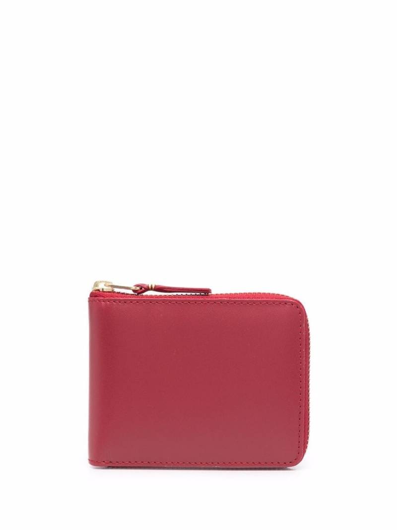 Comme Des Garçons Wallet bi-fold zipped leather wallet - Red von Comme Des Garçons Wallet