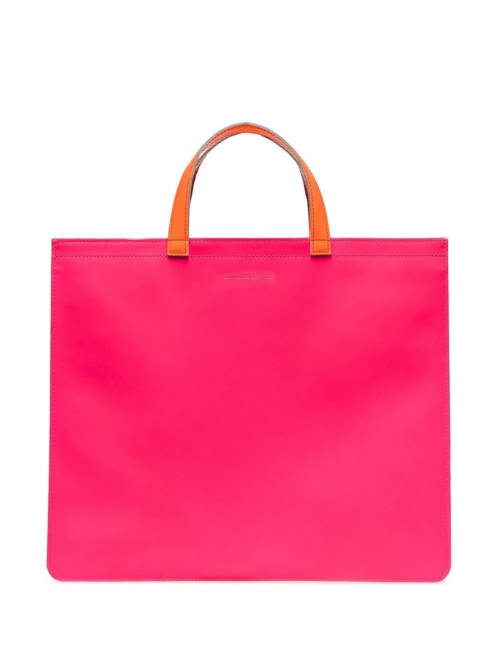 Comme Des Garçons Wallet colour-block leather tote bag - Pink von Comme Des Garçons Wallet