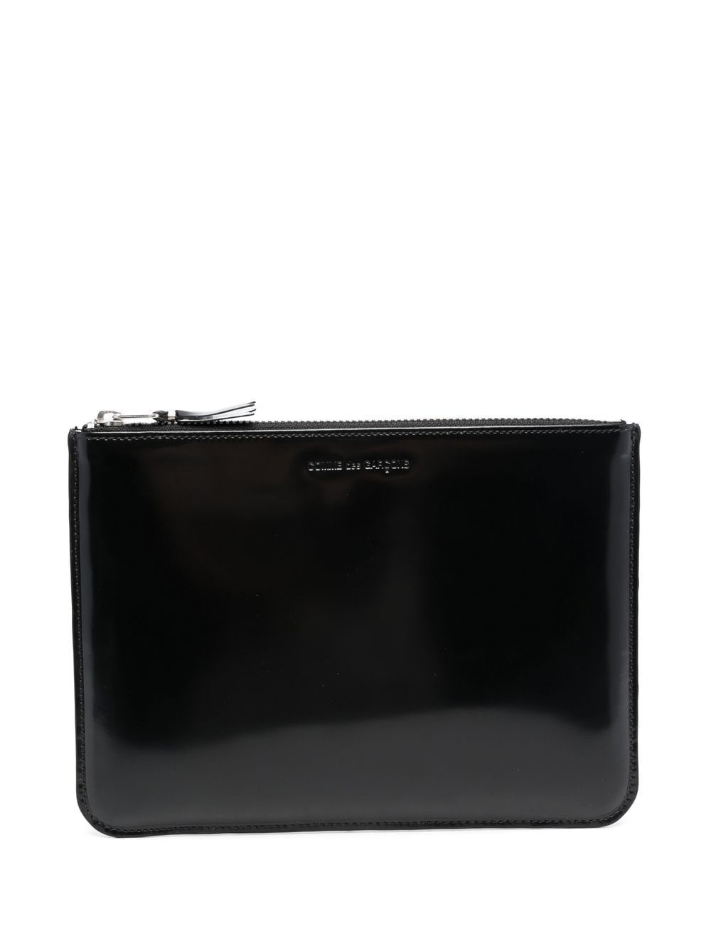 Comme Des Garçons Wallet debossed-logo leather wallet - Black von Comme Des Garçons Wallet