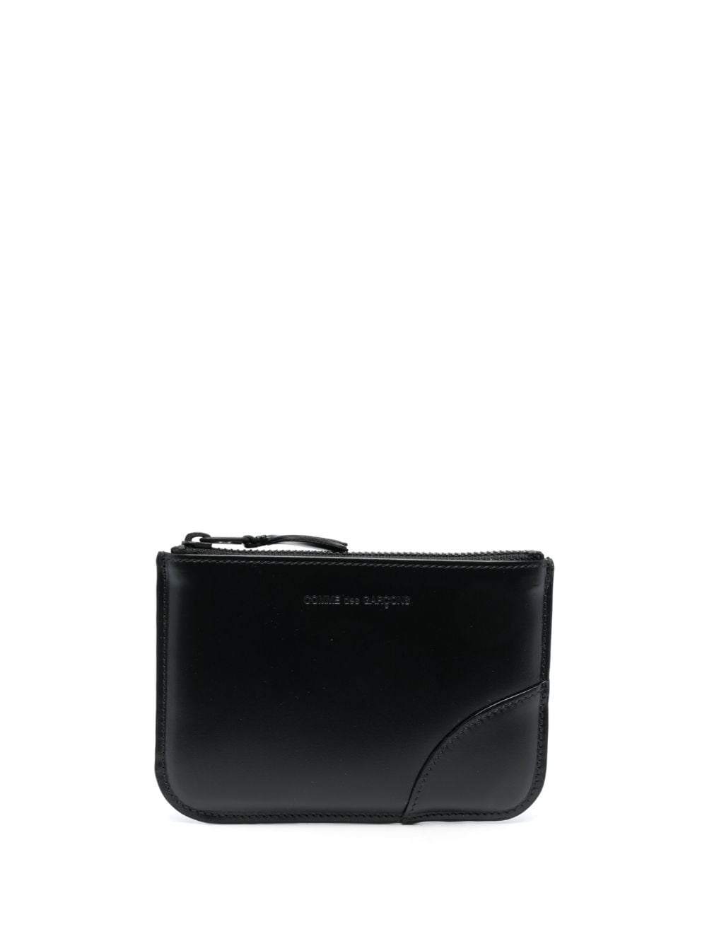 Comme Des Garçons Wallet logo-debossed leather pouch - Black von Comme Des Garçons Wallet