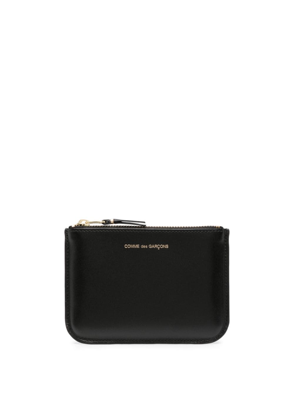 Comme Des Garçons Wallet logo-stamp leather coin purse - Black von Comme Des Garçons Wallet