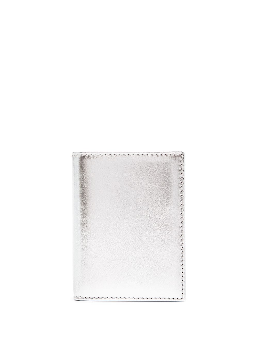 Comme Des Garçons Wallet metallic bi-fold cardholder - Silver von Comme Des Garçons Wallet