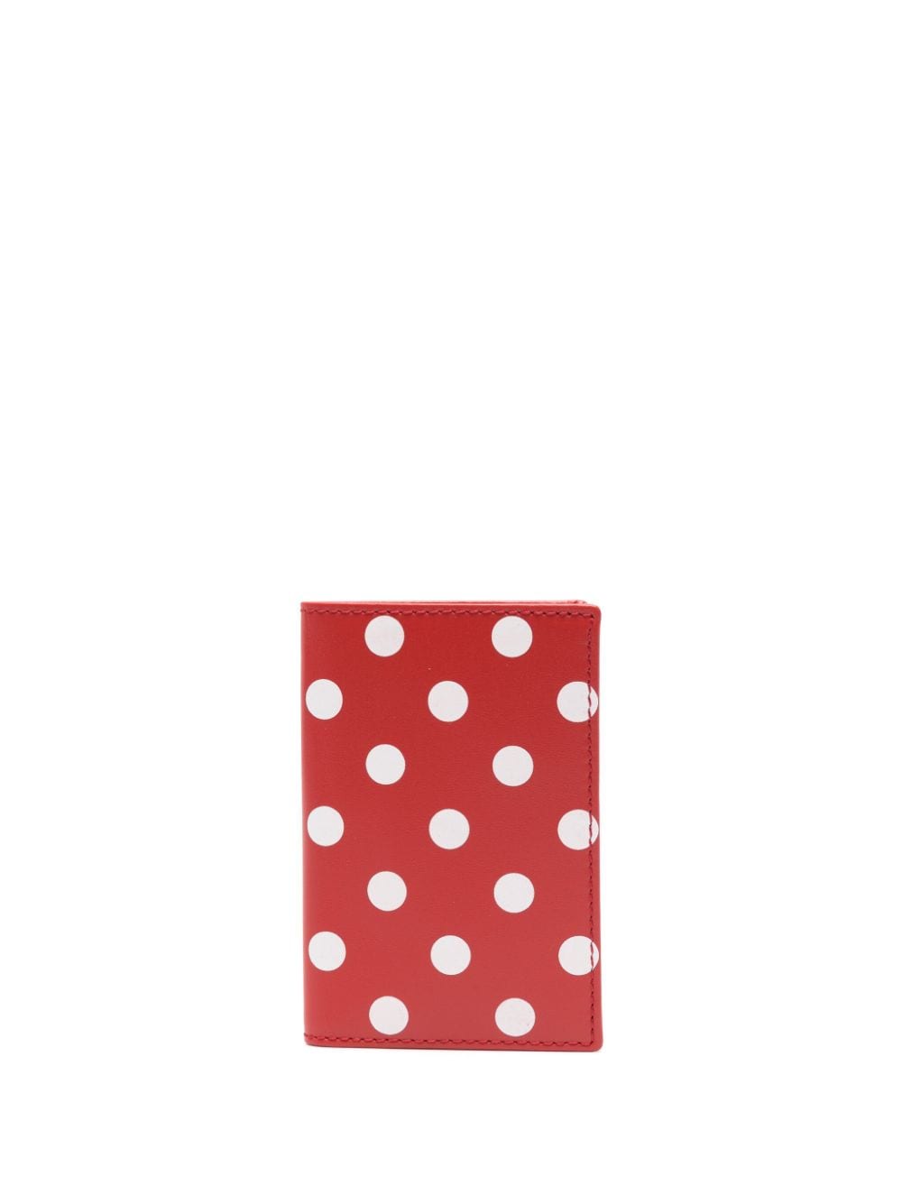 Comme Des Garçons Wallet polka dot-print leather wallet - Red von Comme Des Garçons Wallet