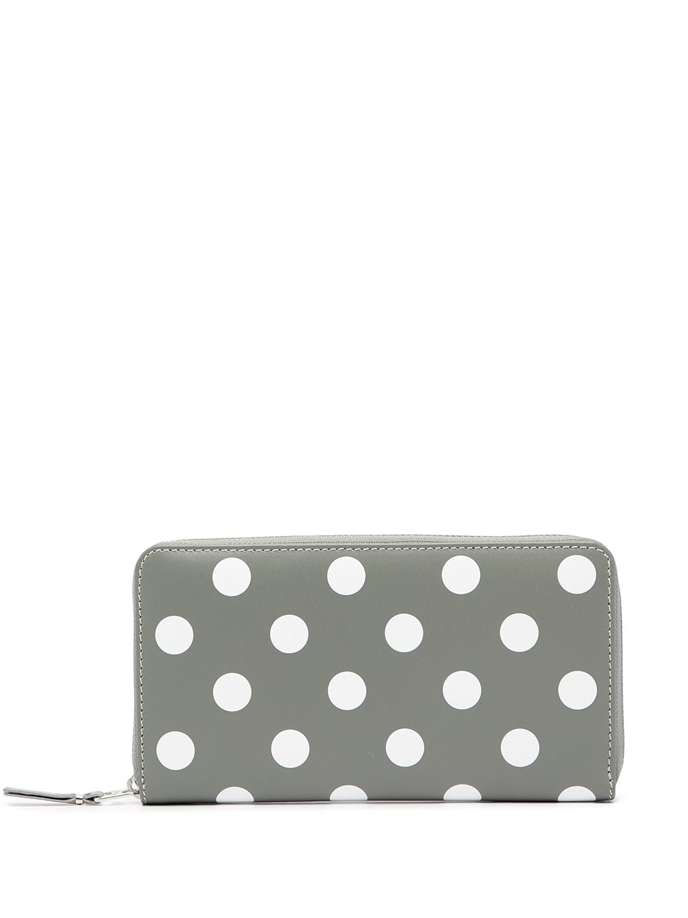 Comme Des Garçons Wallet polka dot-print zip-around wallet - Grey von Comme Des Garçons Wallet