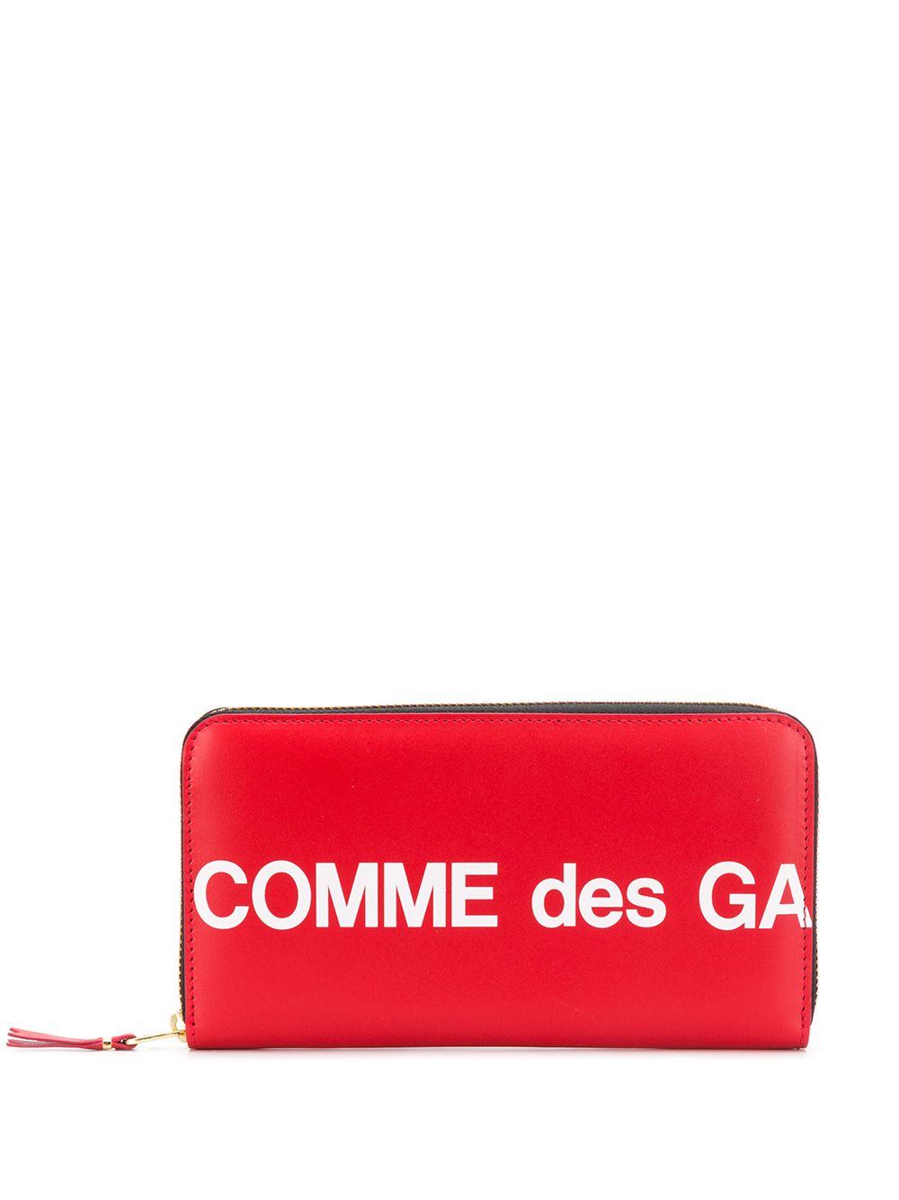 Comme Des Garçons Wallet rectangular logo print wallet - Red von Comme Des Garçons Wallet