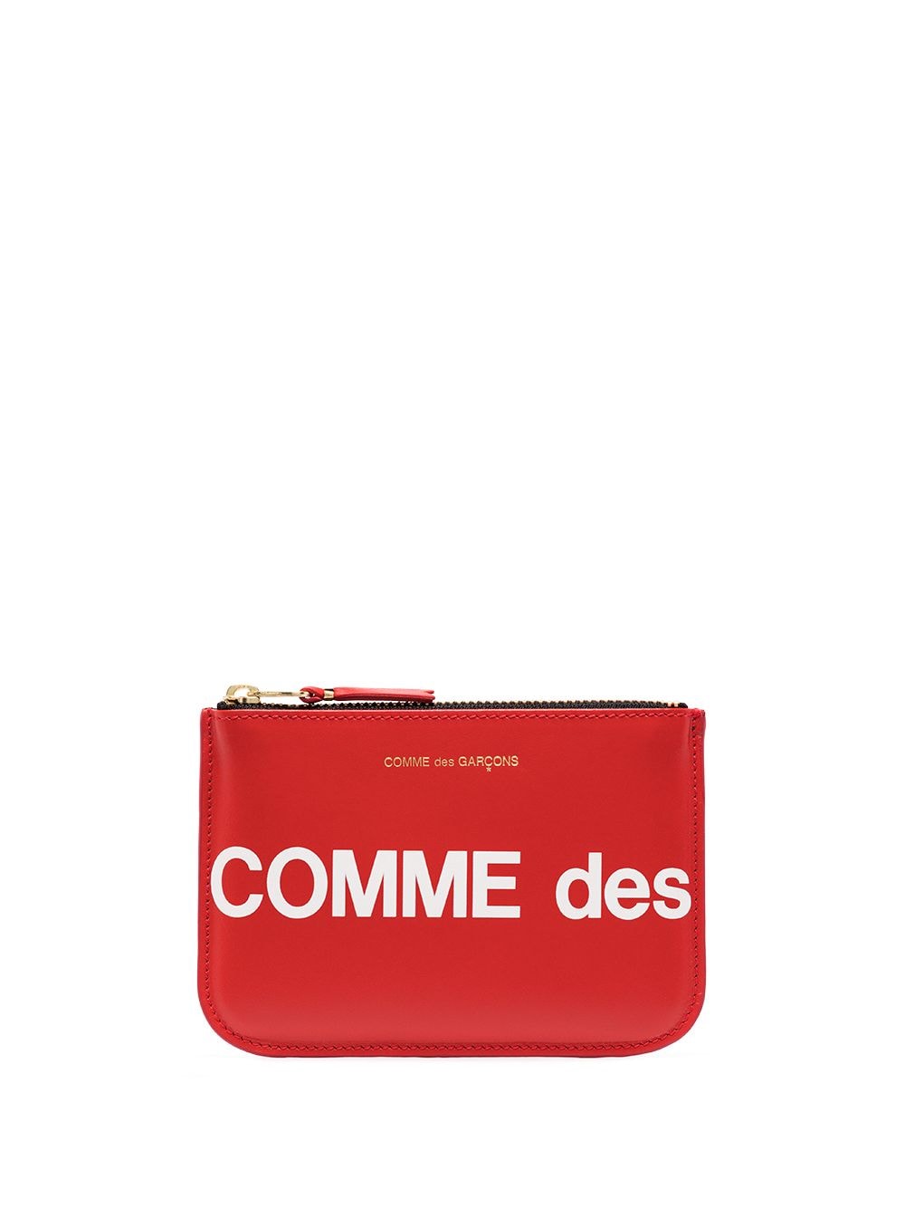Comme Des Garçons Wallet small logo-print pouch - Red von Comme Des Garçons Wallet