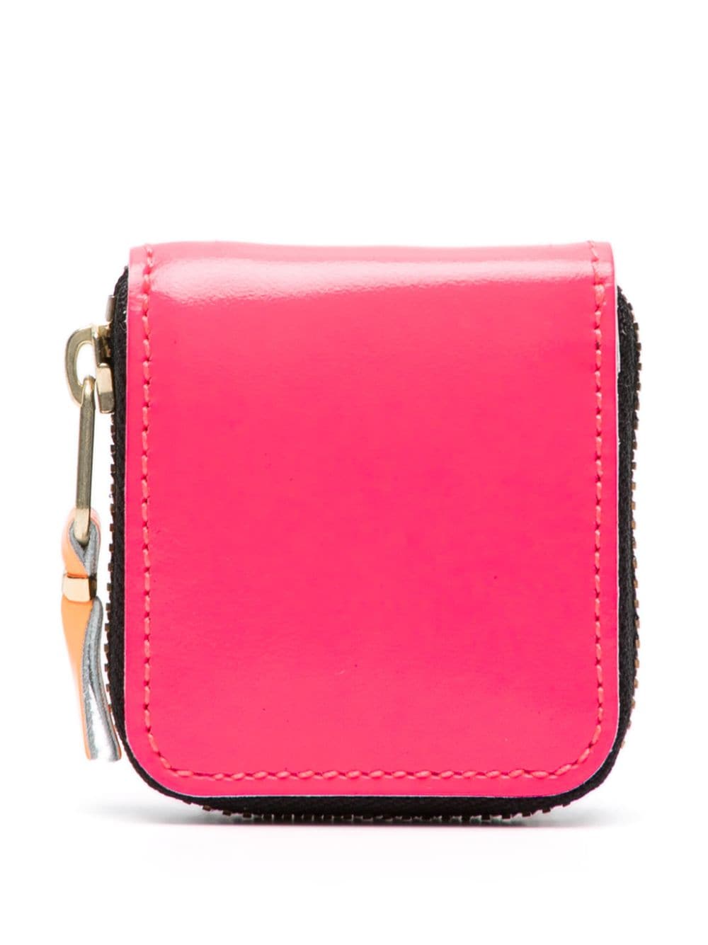 Comme Des Garçons Wallet zip-fastening leather coin purse - Pink von Comme Des Garçons Wallet