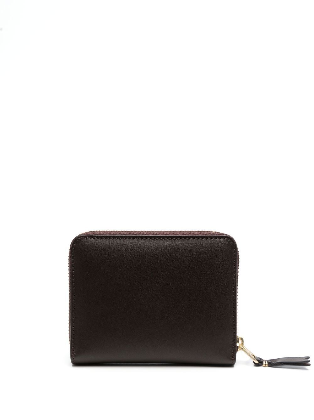 Comme Des Garçons Wallet zip-up leather wallet - Brown von Comme Des Garçons Wallet